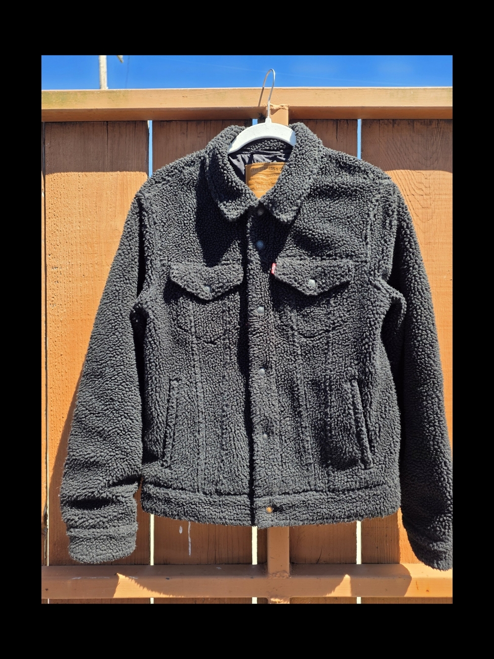 Levi's Black Sherpa Trucker Jacket
